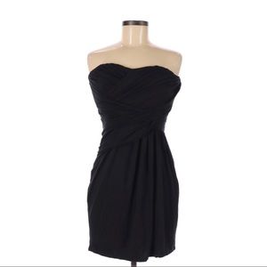 Express Black Strapless Skater Short Dress NWT $88